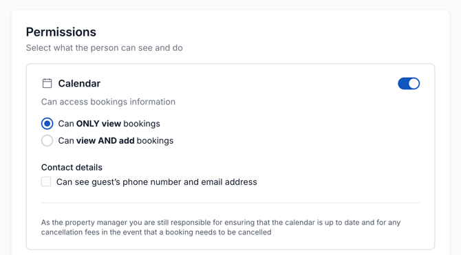 calendar permissions