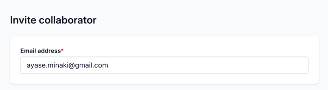collaborator email address