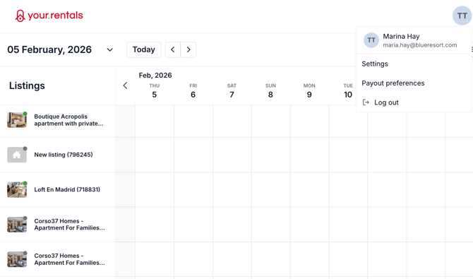 set payout preferences